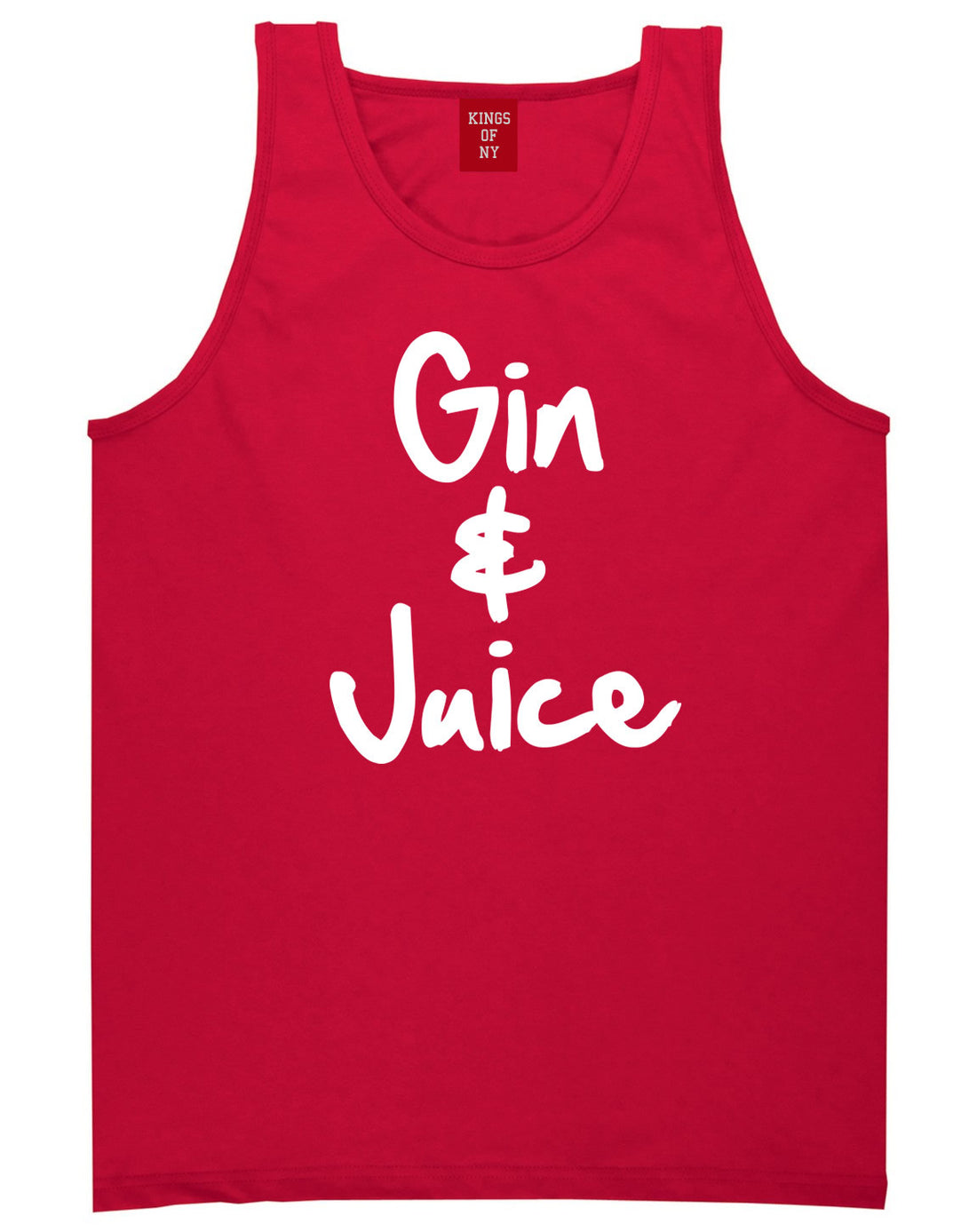 Kings Of NY Gin and Juice Tank Top in Red