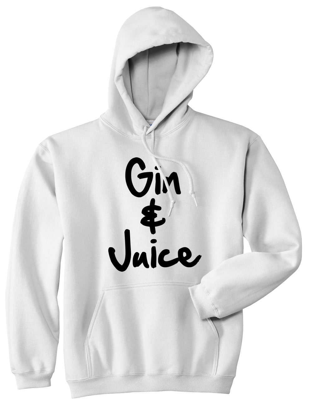Kings Of NY Gin and Juice Pullover Hoodie Hoody in White