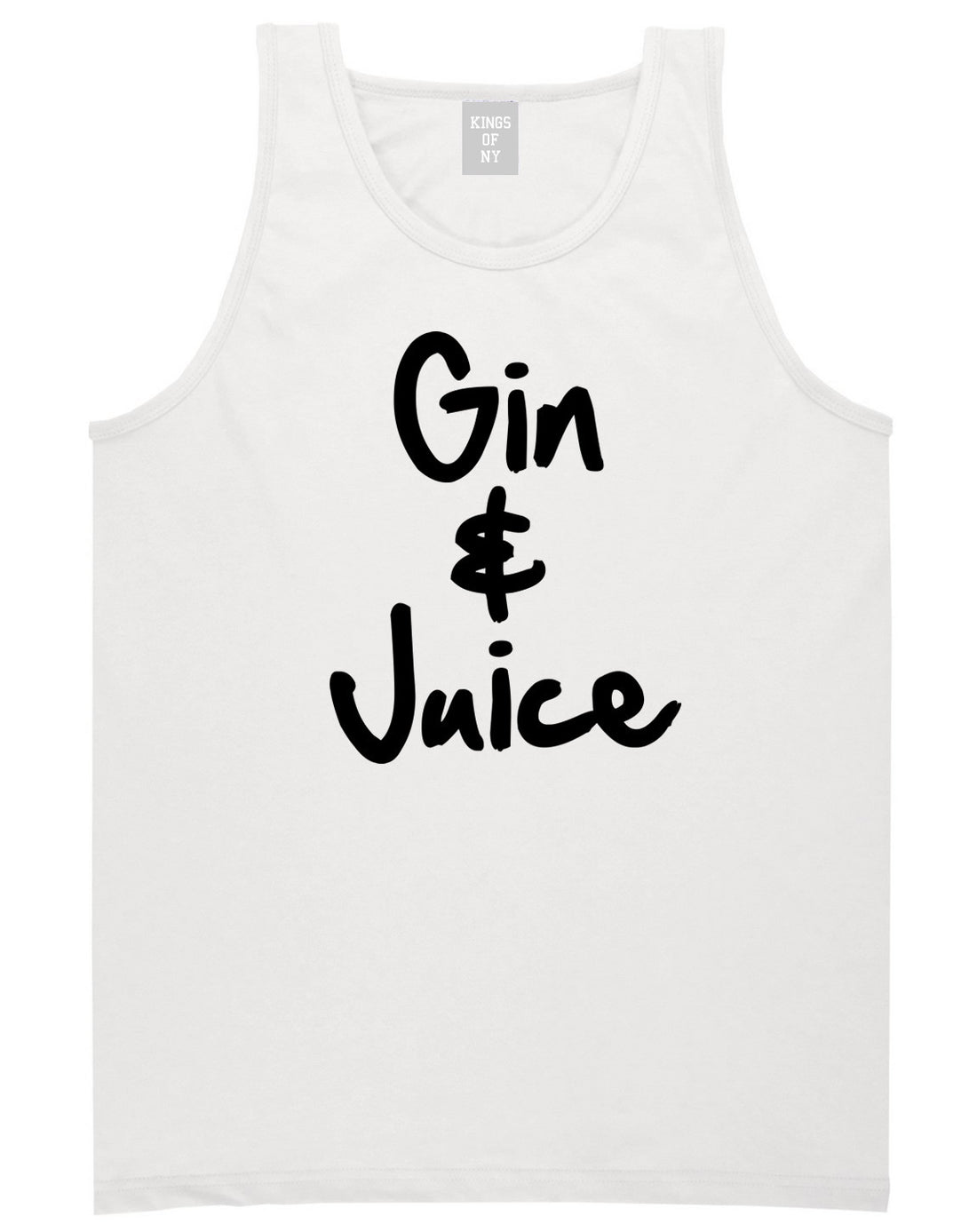 Kings Of NY Gin and Juice Tank Top in White