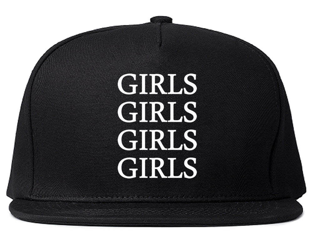 Girls Girls Girls Snapback Hat in Black by Kings Of NY