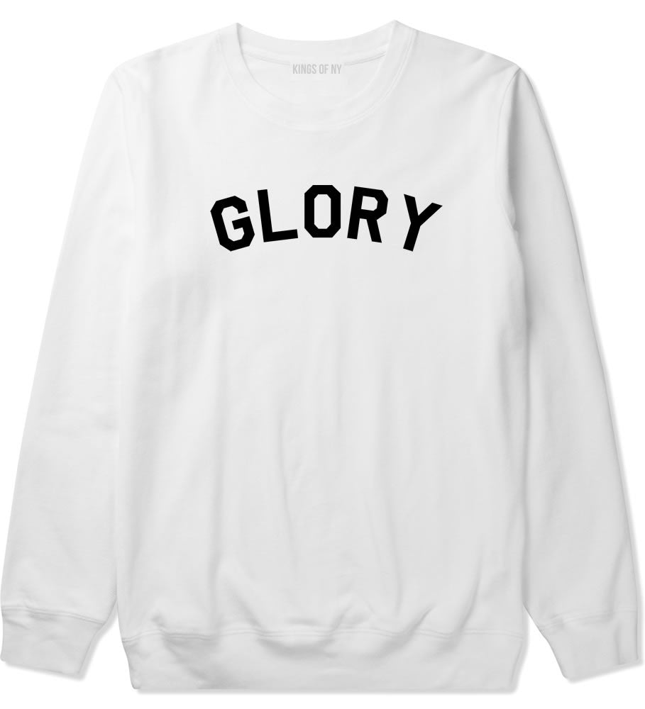 GLORY New York Champs Jersey Crewneck Sweatshirt in White