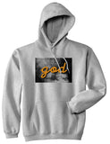 God Up In Smoke Puff Goth Dark Pullover Hoodie in Grey By Kings Of NY