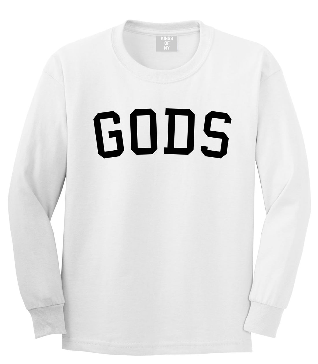 Kings Of NY Gods Long Sleeve T-Shirt in White