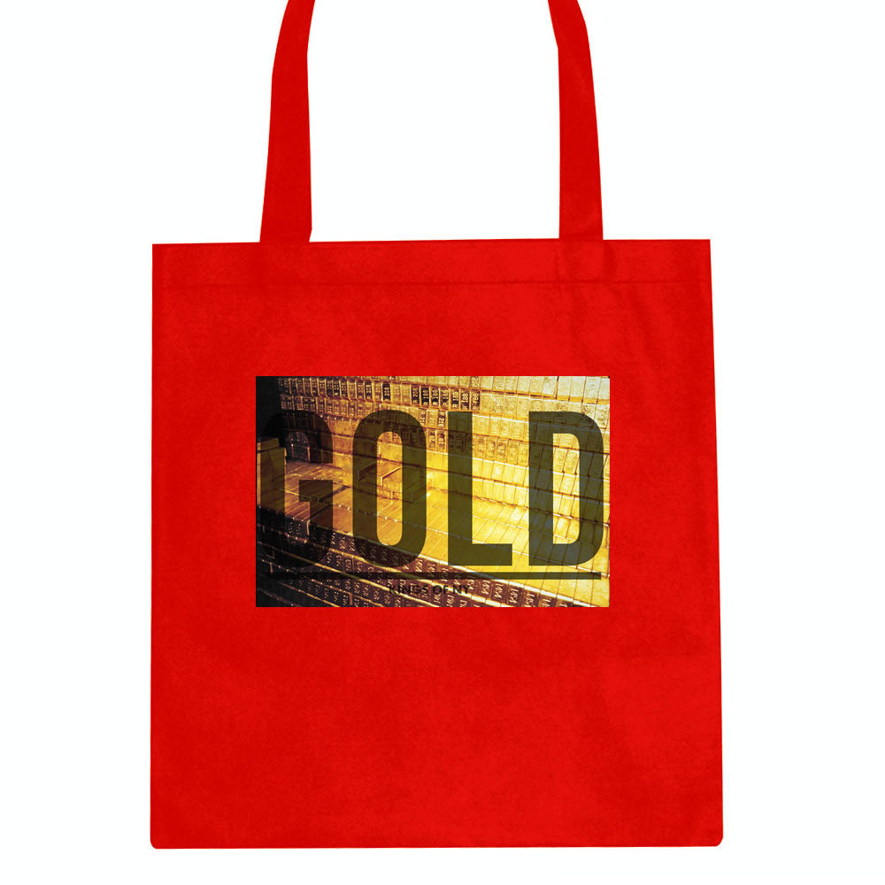 Gold Bricks Money Luxury Bank Cash Tote Bag By Kings Of NY