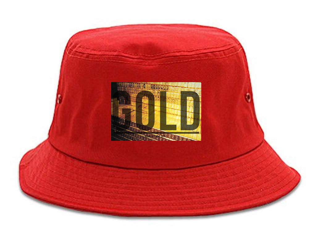 Gold Bricks Money Luxury Bank Cash Bucket Hat By Kings Of NY