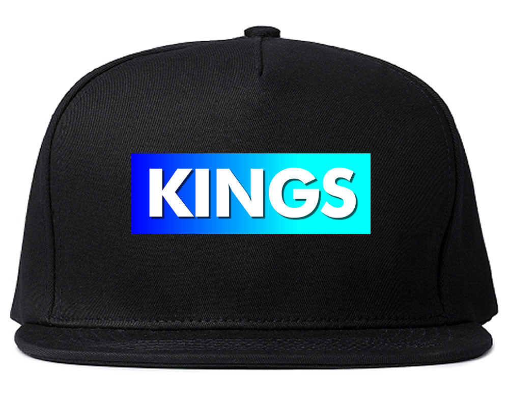 Kings Blue Gradient Snapback Hat in Black by Kings Of NY
