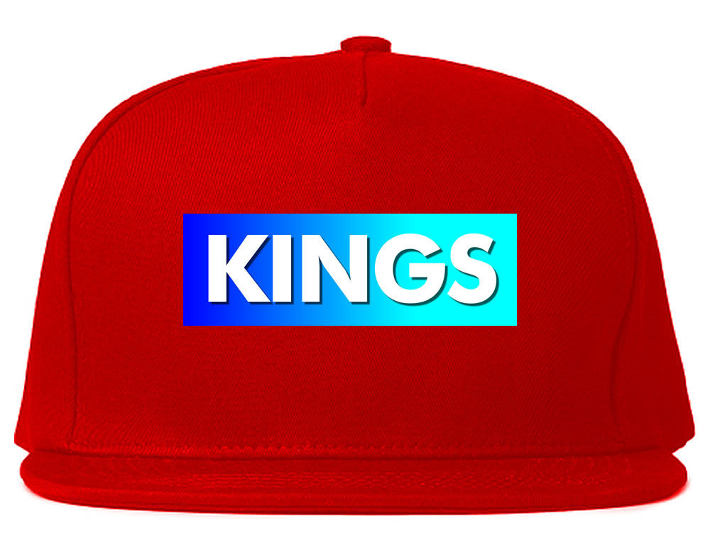 Kings Blue Gradient Snapback Hat in Red by Kings Of NY
