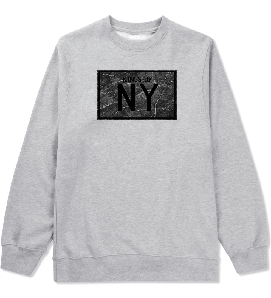 Granite NY Logo Print Crewneck Sweatshirt in Grey by Kings Of NY