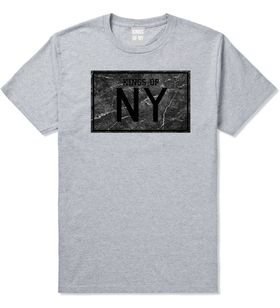 Granite NY Logo Print Boys Kids T-Shirt in Grey by Kings Of NY