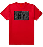 Granite NY Logo Print T-Shirt in Red by Kings Of NY