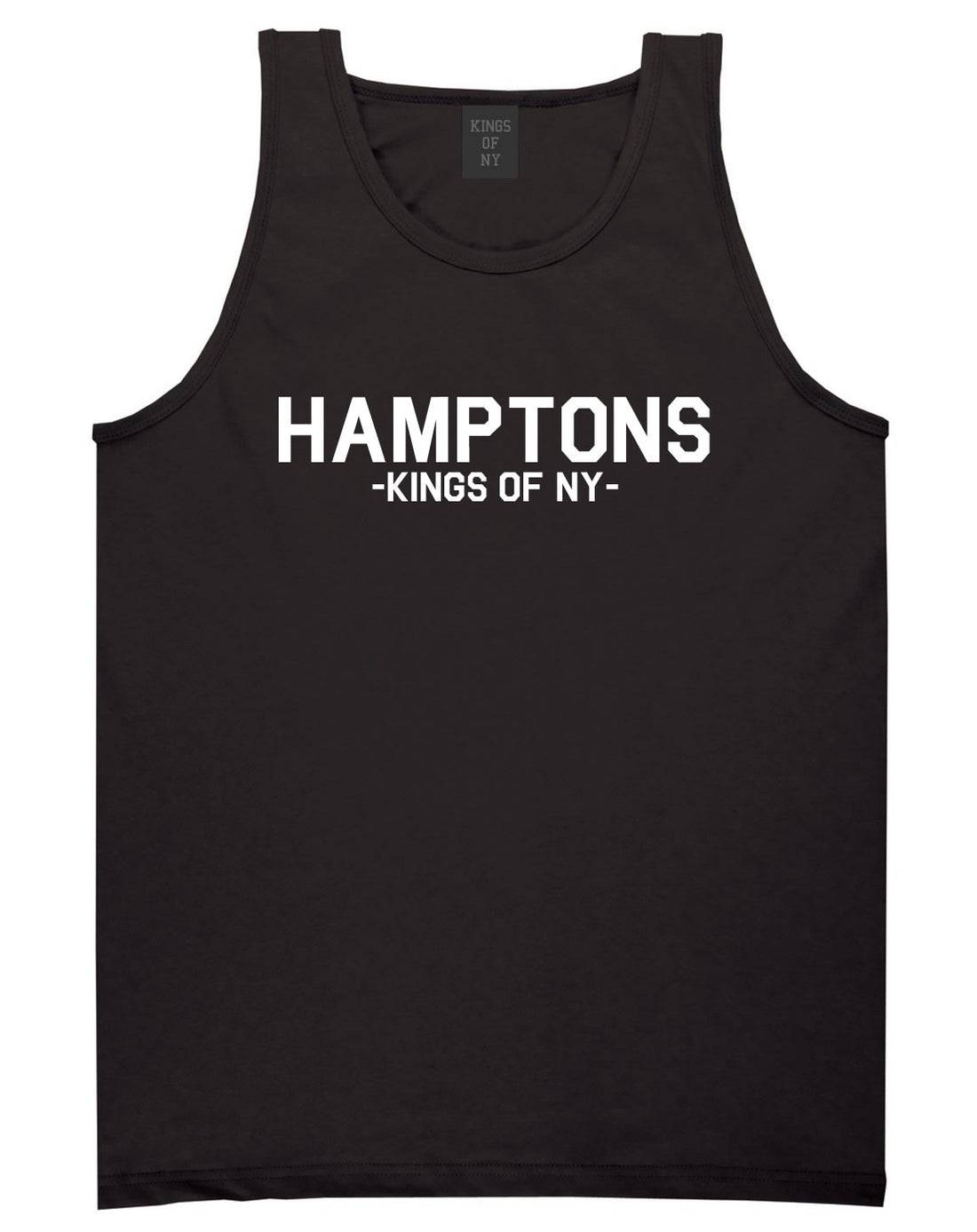 Hamptons New York Tank Top in Black