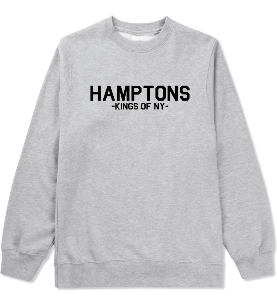 Hamptons New York Crewneck Sweatshirt in Grey