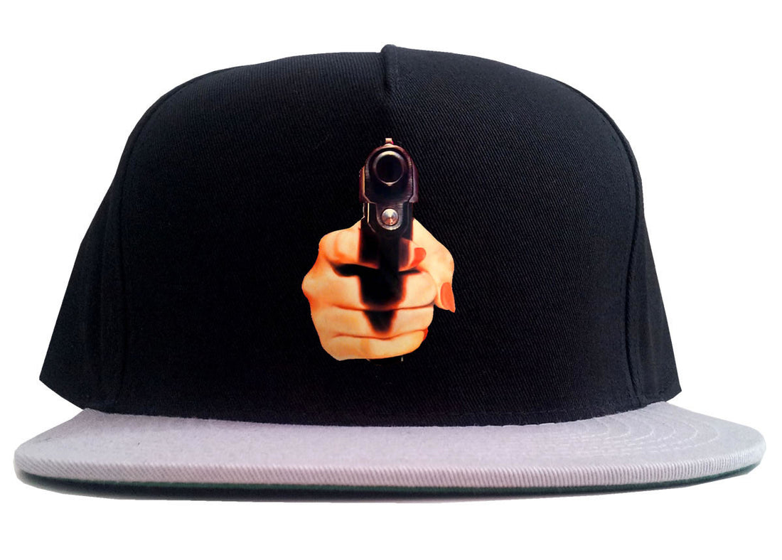 Hand Gun Women Girls Sexy 2 Tone Snapback Hat By Kings Of NY