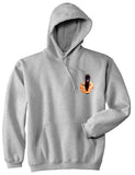 Hand Gun Women Girls Sexy Hot Tough Pullover Hoodie Hoody In Grey by Kings Of NY