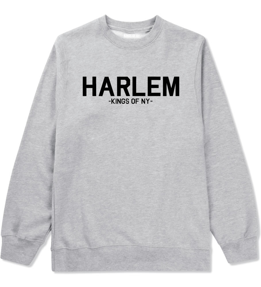 Harlem New York NYC Crewneck Sweatshirt in Grey