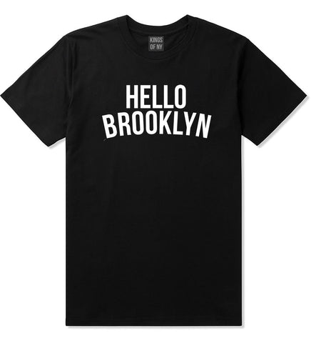 Hello Brooklyn T-Shirt in Black By Kings Of NY