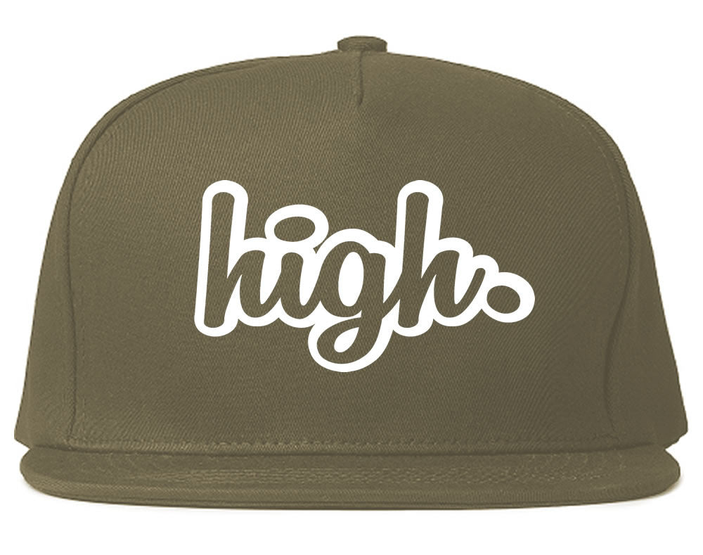 High Outline Weed Snapback Hat By Kings Of NY