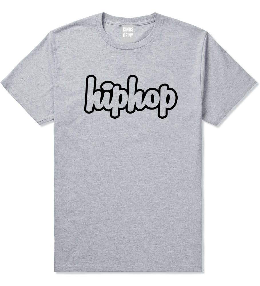 Hiphop Outline Old School T-Shirt in Grey By Kings Of NY