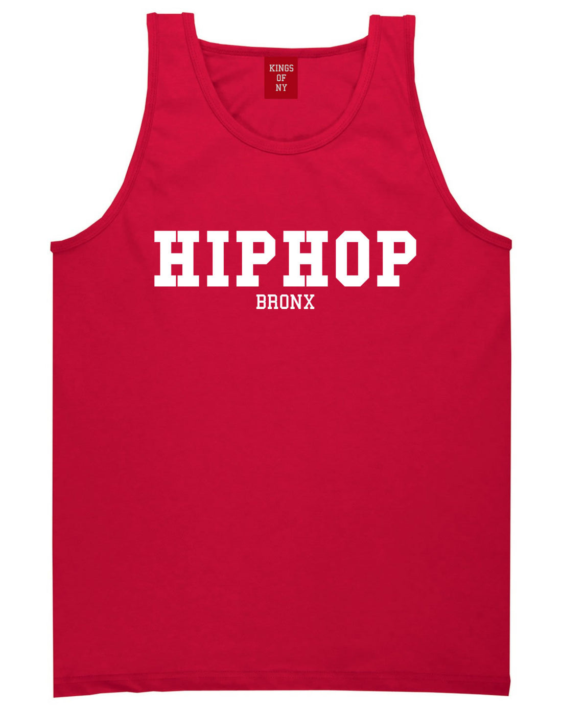 Hiphop the Bronx Tank Top in Red by Kings Of NY
