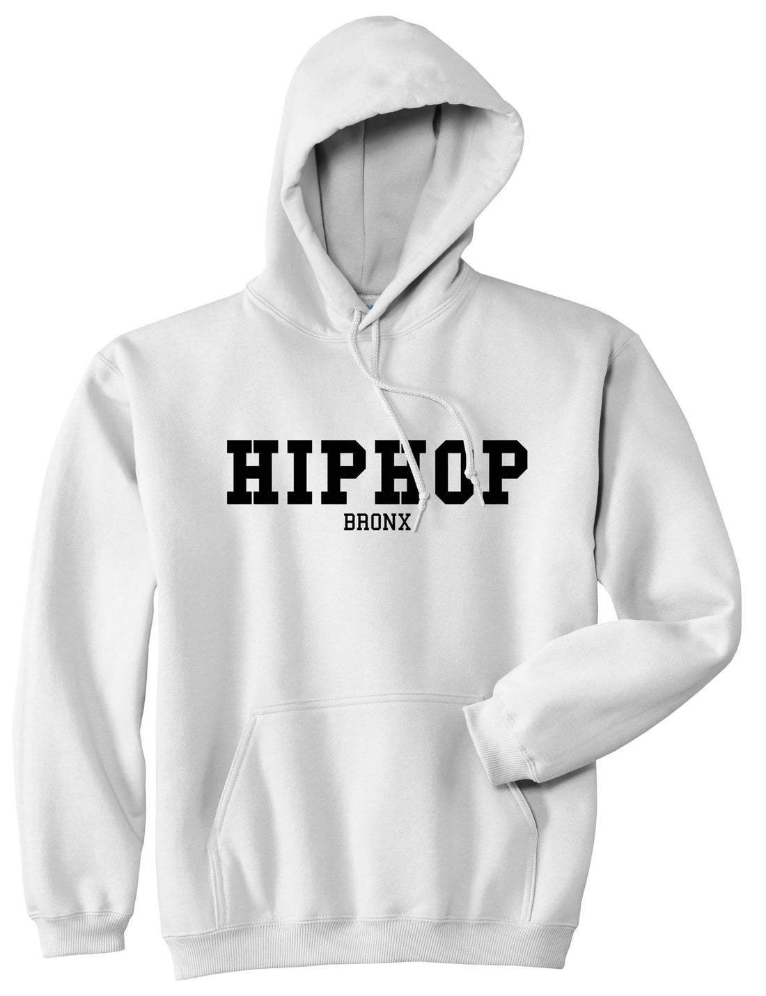 Hiphop the Bronx Pullover Hoodie Hoody in White by Kings Of NY