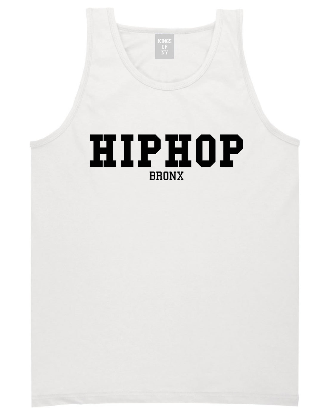 Hiphop the Bronx Tank Top in White by Kings Of NY