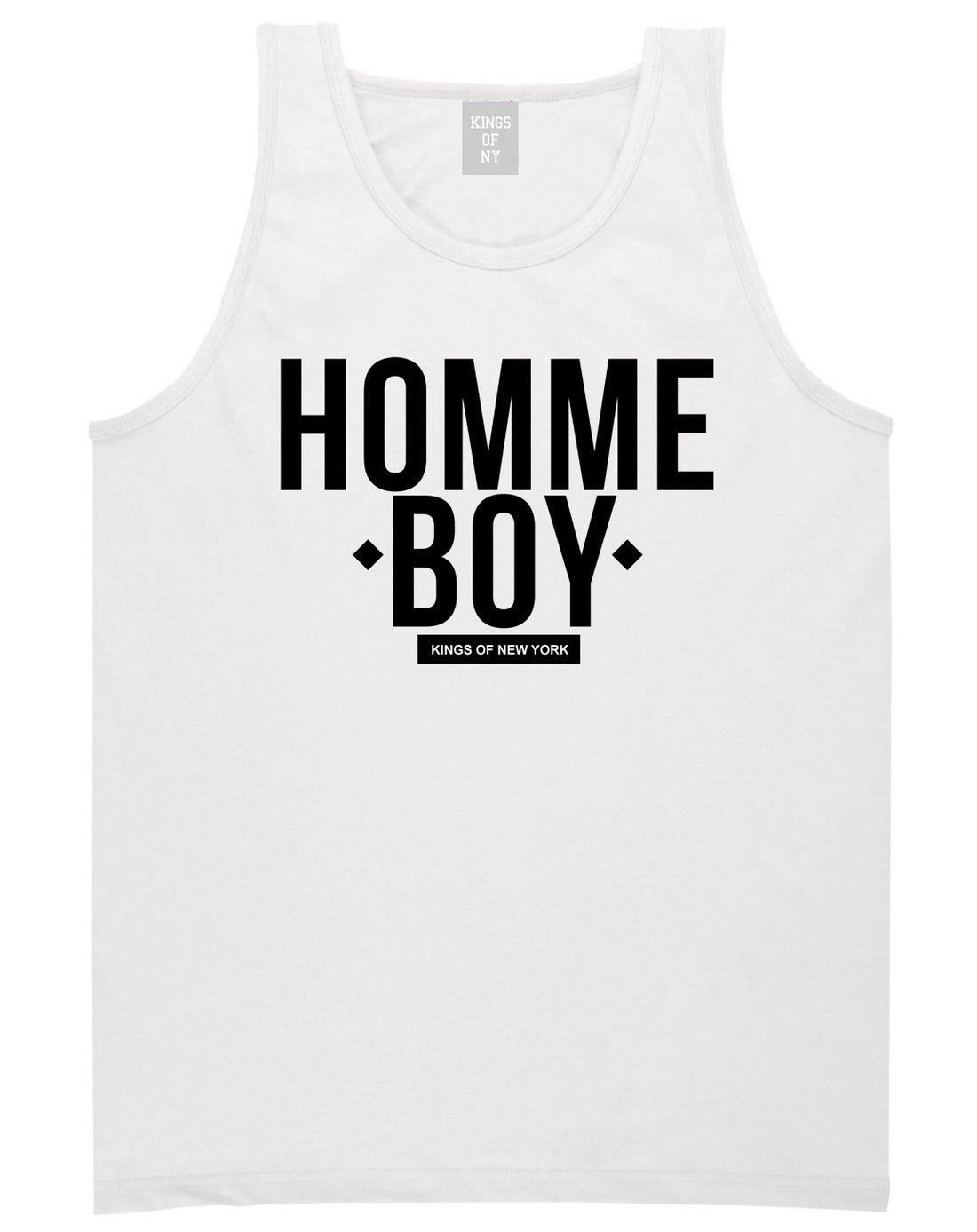 Kings Of NY Homme Boy Tank Top in White