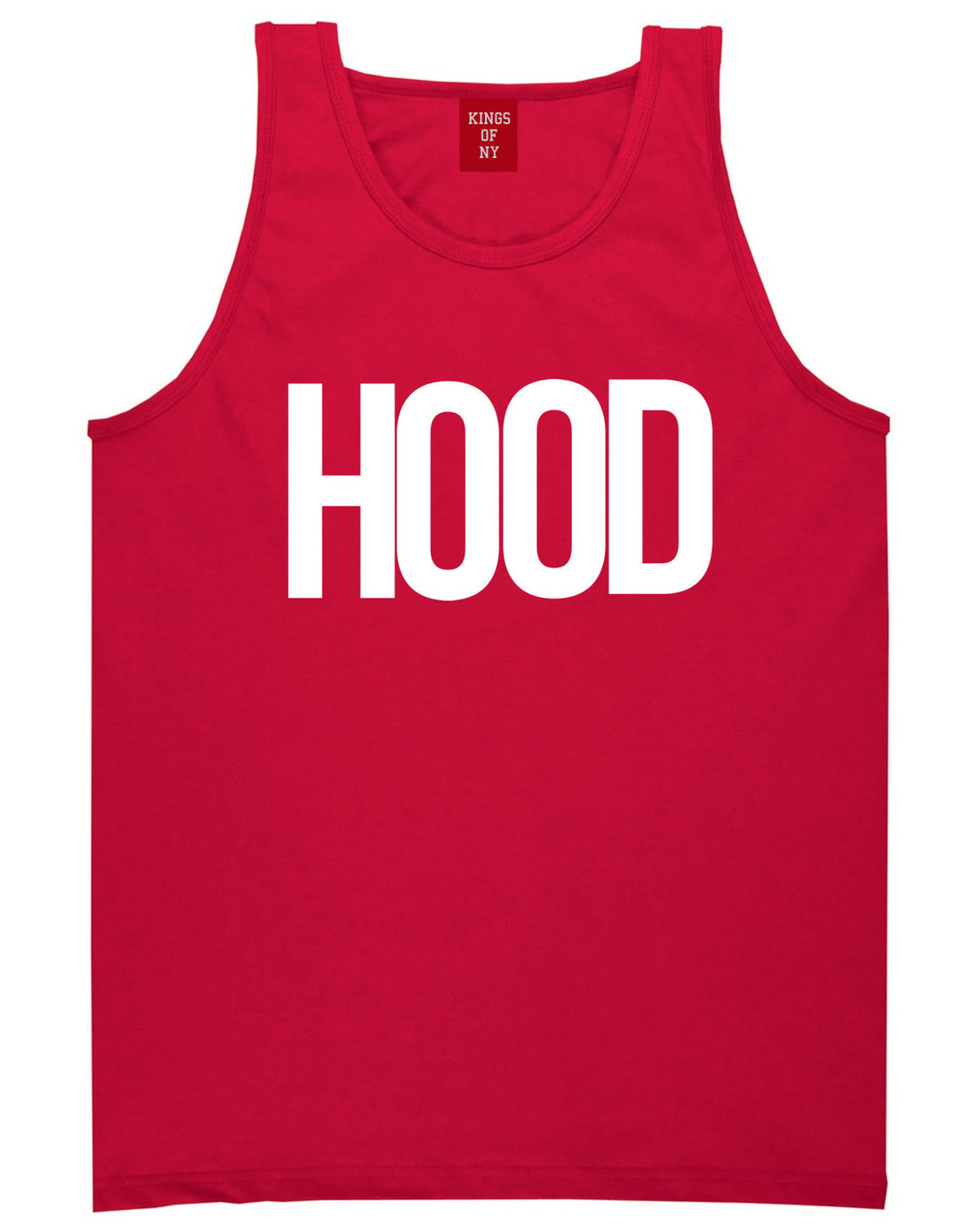 Hood Trap Style Compton New York Air Tank Top In Red by Kings Of NY
