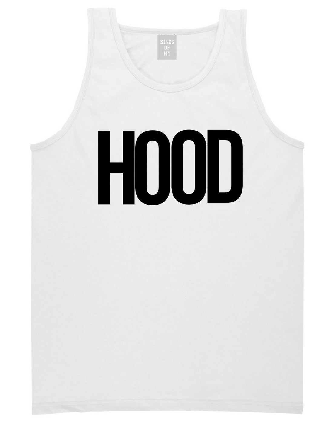 Hood Trap Style Compton New York Air Tank Top In White by Kings Of NY