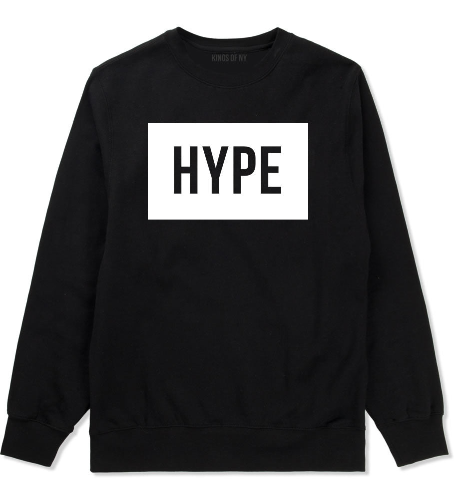 Hype Box Style Streetwear Boys Kids Crewneck Sweatshirt by Kings of NY Black Kids Small