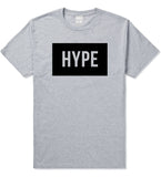 Hype Style Streetwear Brand Logo White by Kings Of NY T-Shirt In Grey by Kings Of NY