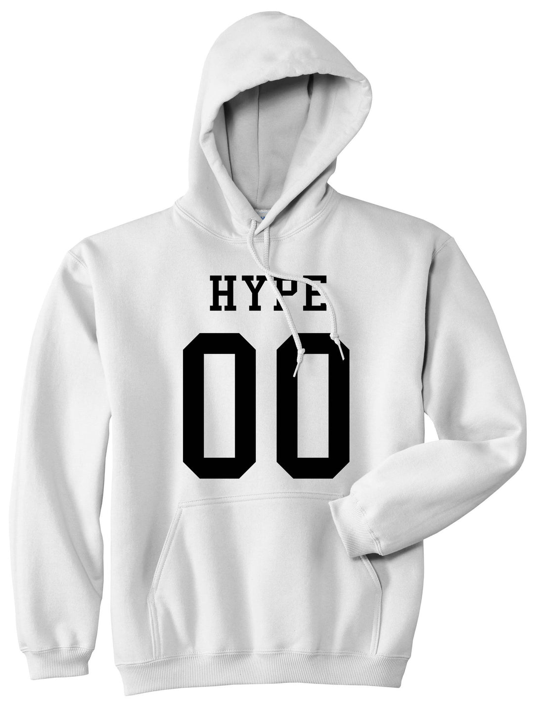 Hype Team Jersey Pullover Hoodie in White By Kings Of NY