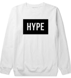 Hype Style Streetwear Brand Logo White by Kings Of NY Crewneck Sweatshirt in White by Kings Of NY