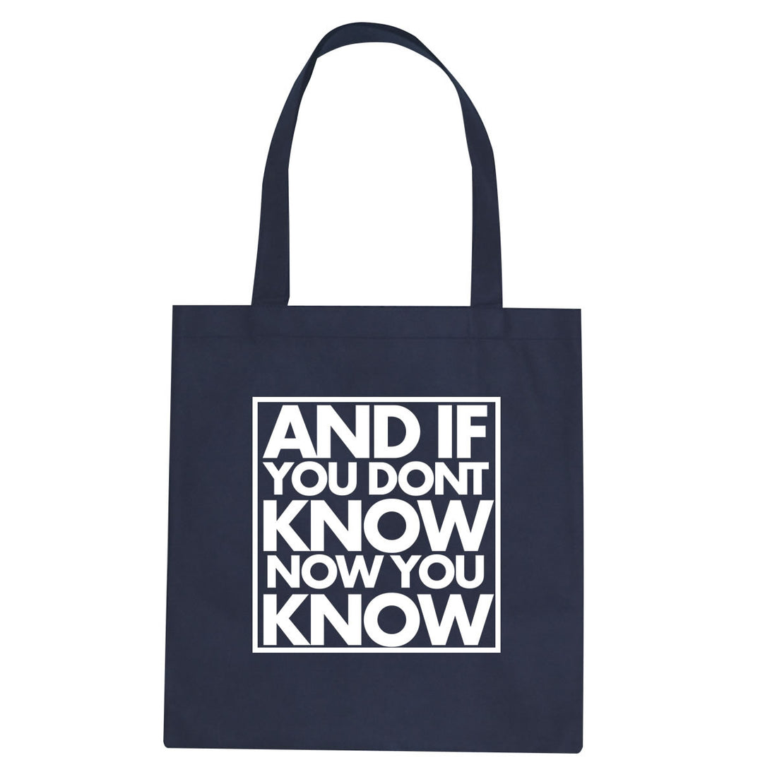 And If You Don't Know Now You Know Tote Bag By Kings Of NY