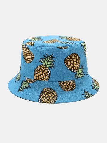 Light Blue Pineapple Bucket Hat