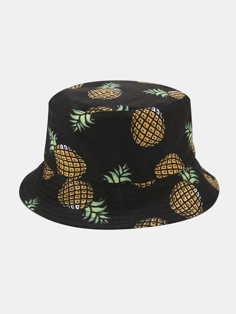 Black Pineapple Bucket Hat