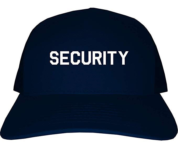 Event Security Uniform Mens Trucker Hat Cap Navy Blue