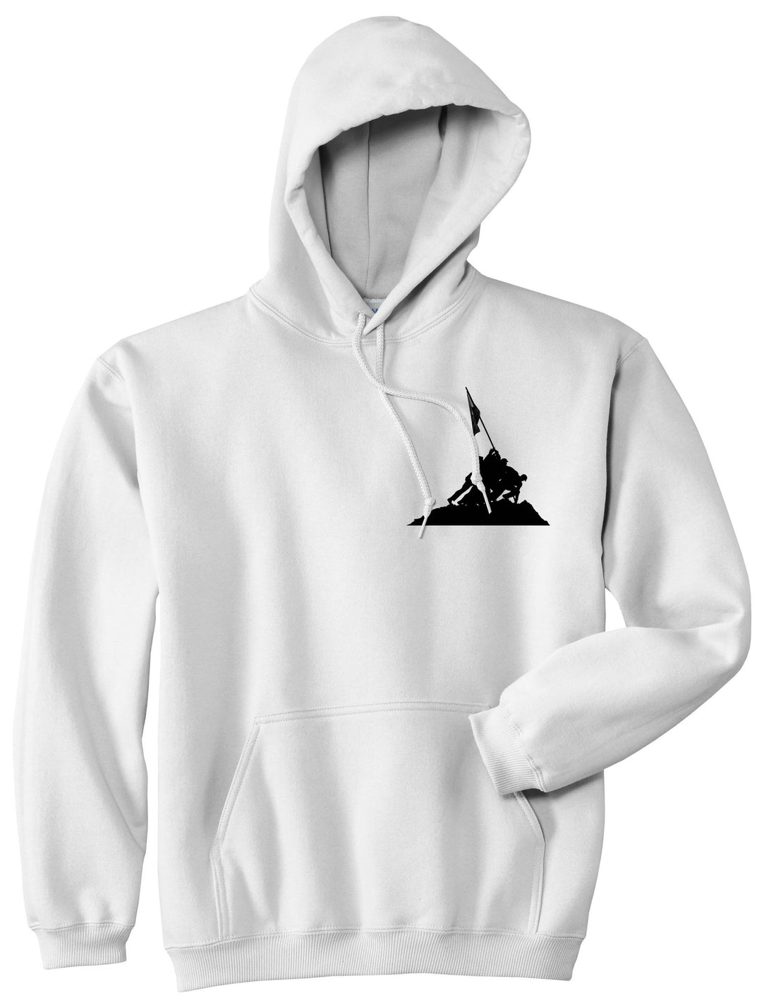 Iwojima Flag Pullover Hoodie Hoody By Kings Of NY