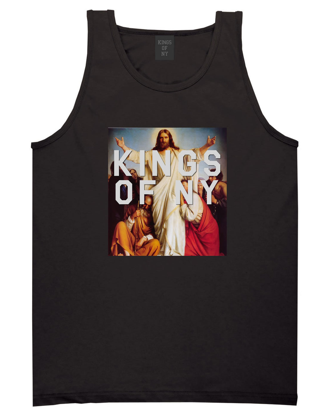 Jesus Worship and Praise of Power Tank Top in Black By Kings Of NY