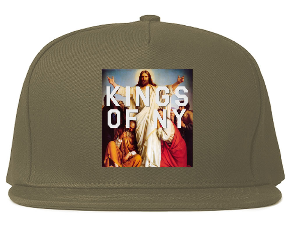 Jesus Worship and Praise of Power Snapback Hat in Grey By Kings Of NY