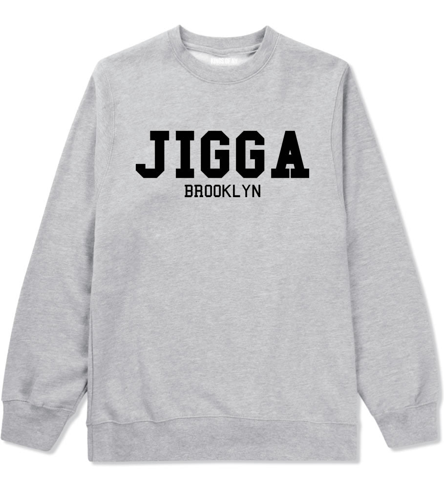 Jigga Brooklyn Crewneck Sweatshirt in Grey by Kings Of NY