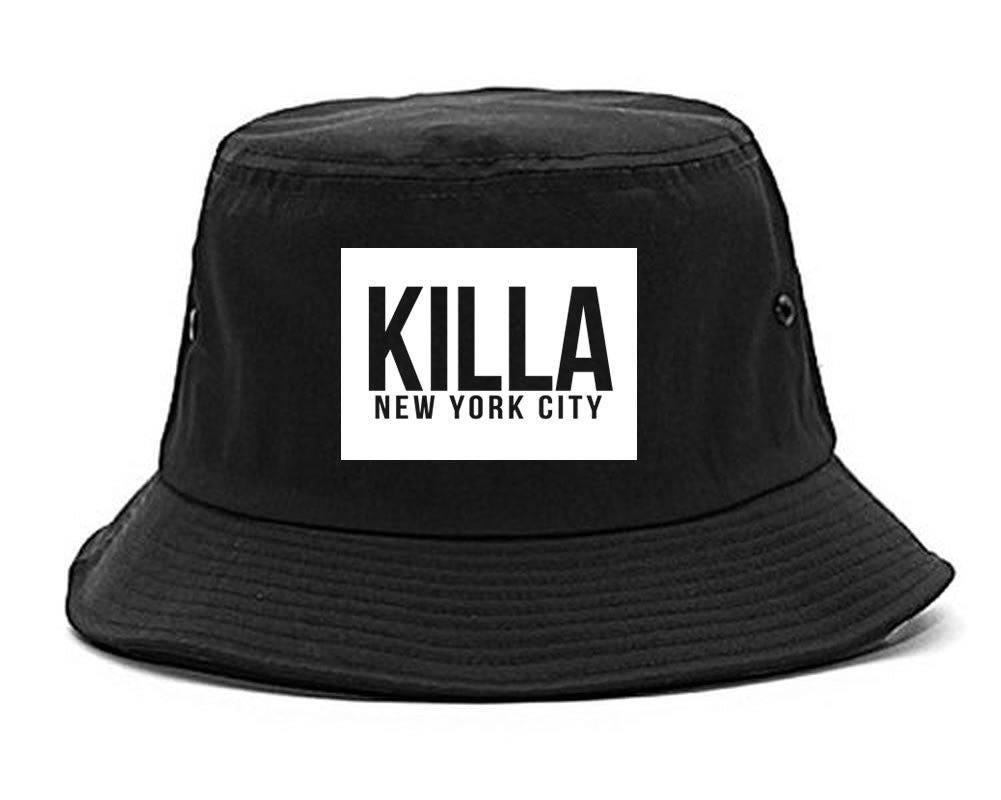 Killa New York City Harlem Bucket Hat in Black by Kings Of NY