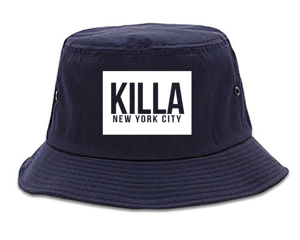 Killa New York City Harlem Bucket Hat in Blue by Kings Of NY