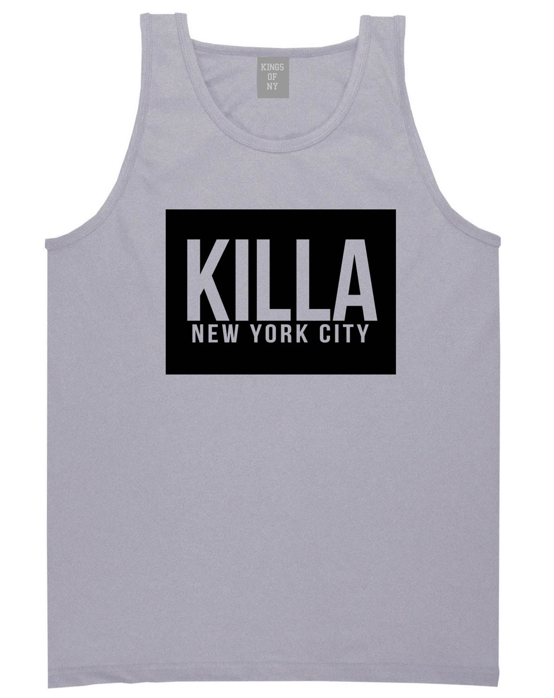 Killa New York City Harlem Tank Top in Grey by Kings Of NY
