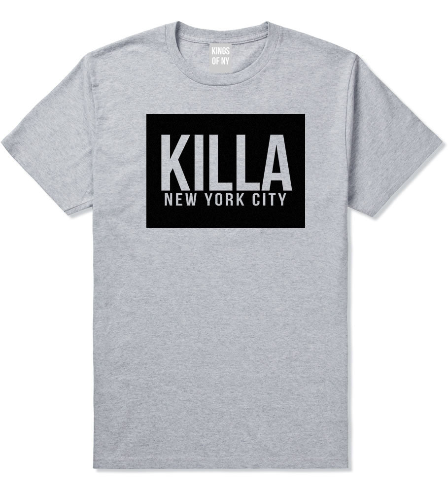 Killa New York City Harlem T-Shirt in Grey by Kings Of NY