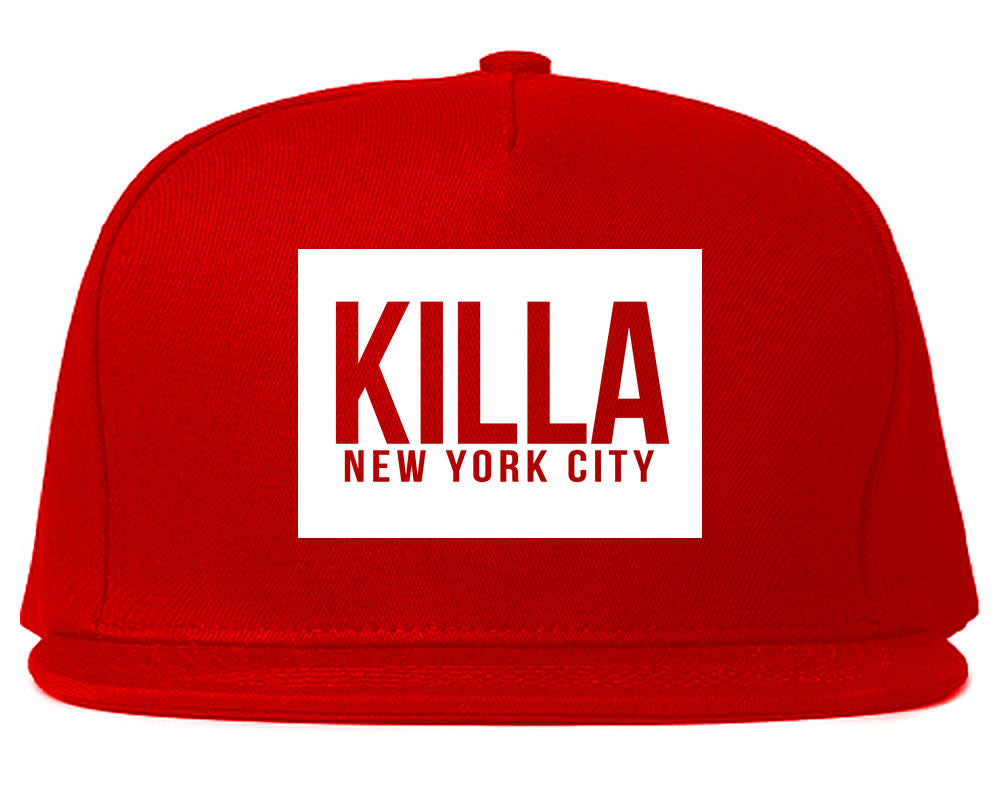 Killa New York City Harlem Snapback Hat in Red by Kings Of NY