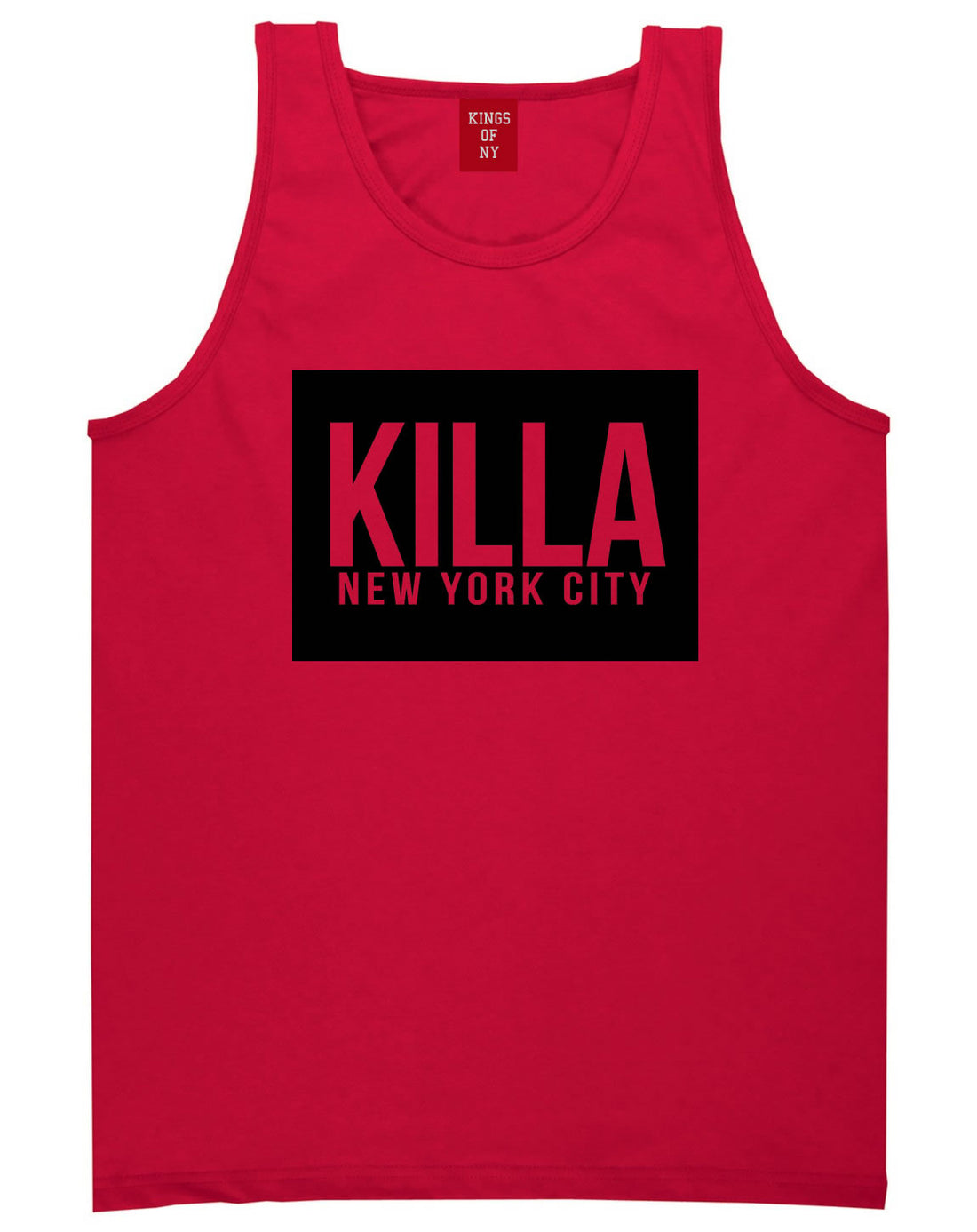 Killa New York City Harlem Tank Top in Red by Kings Of NY