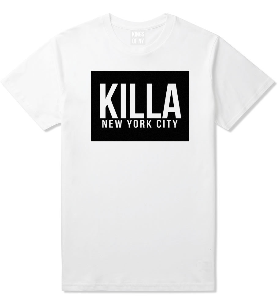 Killa New York City Harlem T-Shirt in White by Kings Of NY