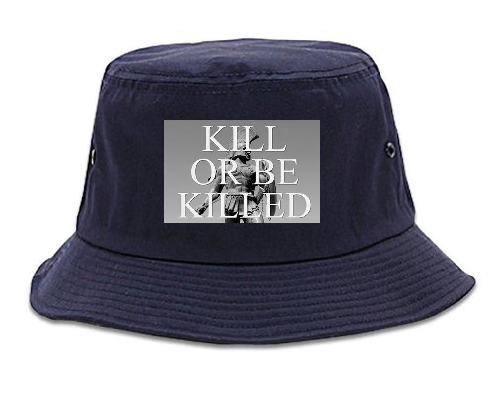Kill Or Be Killed Bucket Hat in Blue by Kings Of NY