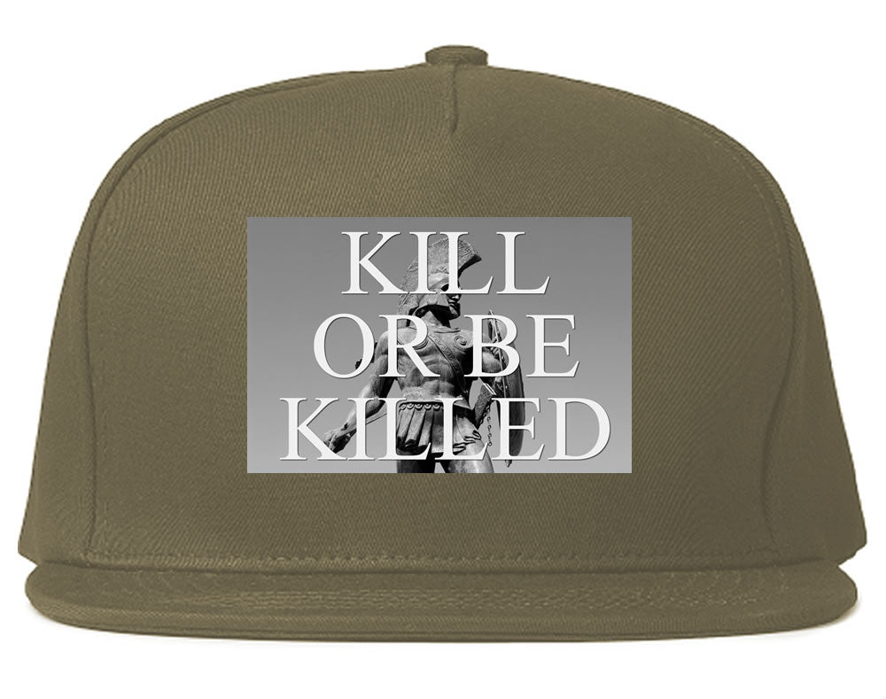 Kill Or Be Killed Snapback Hat in Grey by Kings Of NY