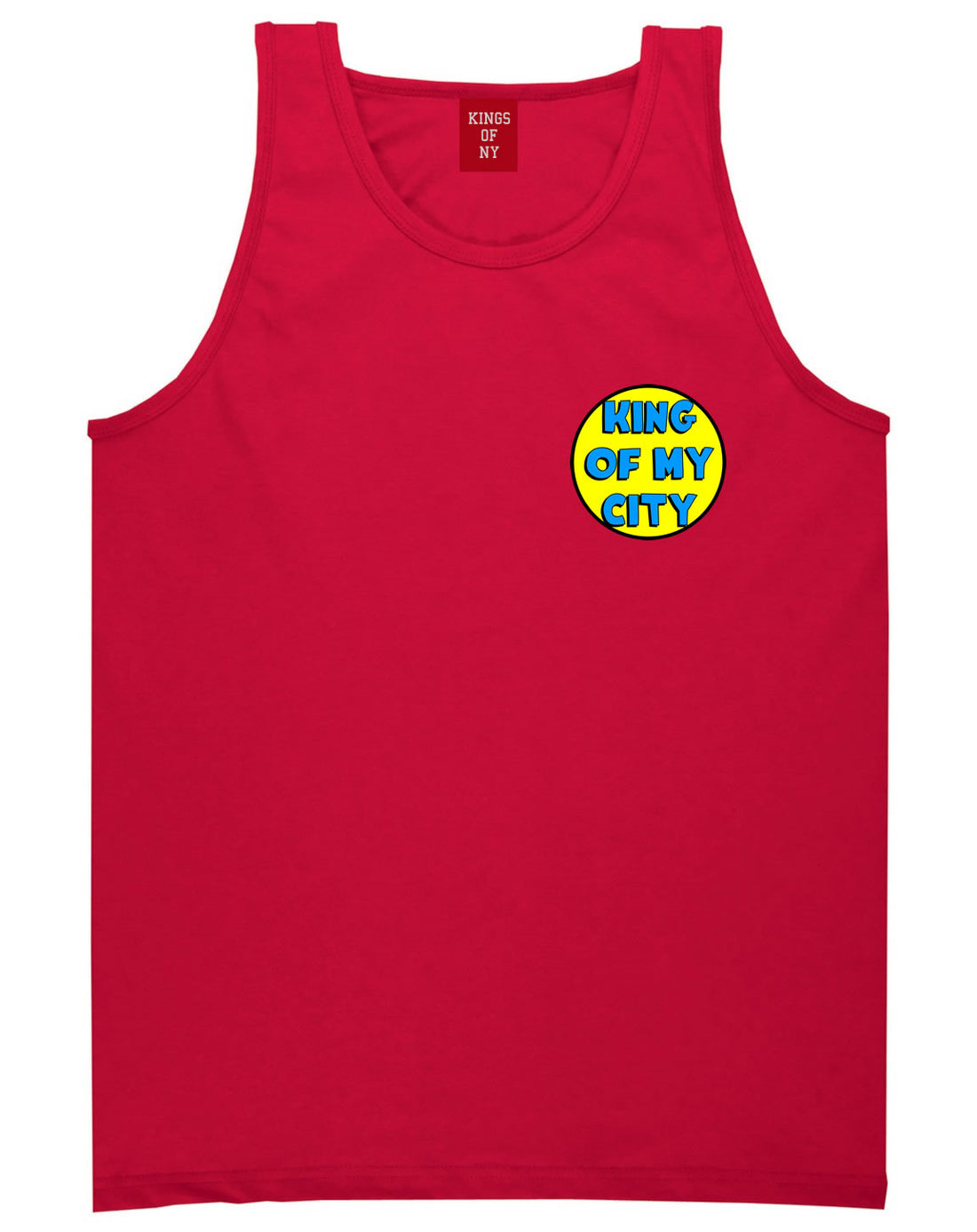 King Of My City Logo Tank Top in Red